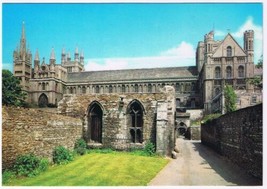 Postcard Monks Walk Peterborough Cathedral Of St Peter St Paul &amp; St Andrew UK - £2.34 GBP