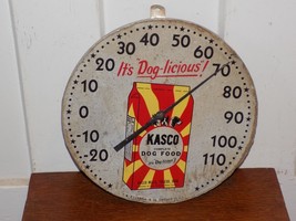 Vintage Kasco Dog Food Aluminum Thermometer - $2,860.30 MXN