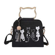 Women Messenger Bag  Handbags Cat Rabbit - £19.25 GBP