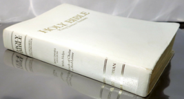 Vintage 1989 KJV Personal Gift Holy Bible with Helps - Zondervan White Cover - £13.90 GBP