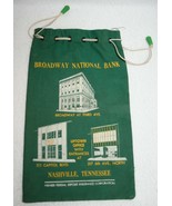 Vintage BROADWAY NATIONAL BANK Nashville Tennessee Coin Deposit MONEY BA... - £108.53 GBP