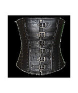 Ladies Corset 6 Buckle Zip Front Studded - 354272 - €108,15 EUR