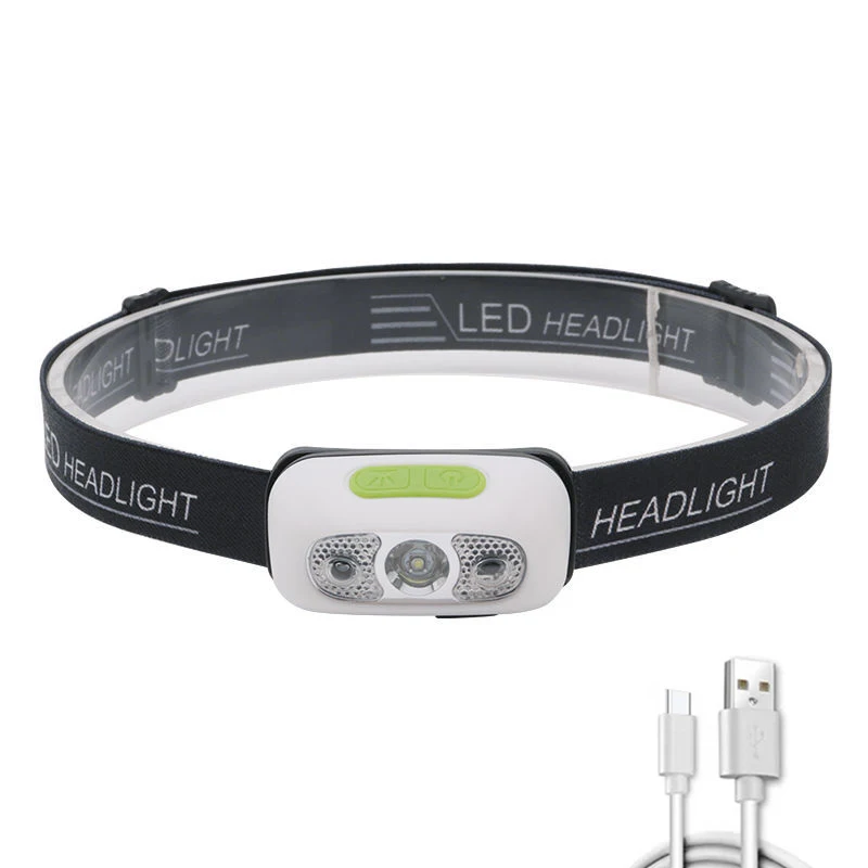 Mini USB Rechargeable Sensor Headlamp Fishing Camping Flashlight LED Torch Headl - £71.10 GBP