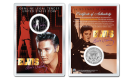 Elvis Presley - Comeback Official Jfk Half Dollar U.S. Coin In Premium Holder - $10.35