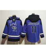 Men&#39;s Colorado Rockies #11 Mike Moustakas Purple Ageless Must-Have Lace-... - $75.99