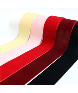 5Meters/roll 40mm Velvet Ribbon Wholesale Gift Wrapping Decoratio Christ... - $11.13 CAD+