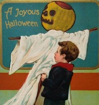 Vintage Halloween Postcard Paul Finkenrath Series 778 Boy Goblin Unused ... - £85.92 GBP