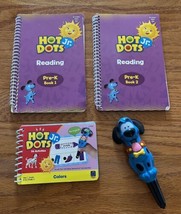 Hot Dots Jr Learning Notebook Reading Pre-K Book 1 &amp; 2 Ace Teaching Talk... - $9.87
