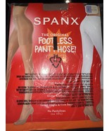 SPANX Footless Pantyhose Size E The Original Power Capri Shapewear NUDE - €17,43 EUR