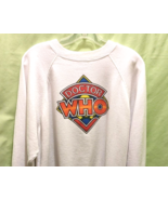 BBC Doctor Who White Pullover Sweatshirt Size XXL 50 - 52 Hanes BBC 1982 Davison - £51.36 GBP