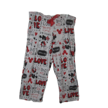 Disney Pajama Bottom Teen Mickey Minnie Love XL 15/17 drawstring elastic - £14.23 GBP