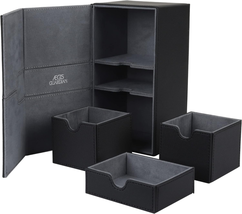 Aegis Guardian Commander Deck Box Premium Leather Deck Box Twin Flip Tcg Magic - £48.24 GBP