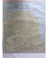 1887-1899 Map Of San Francisco Hand Colored - $395.98