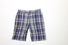 Vintage 90s Ralph Lauren Mens 30 Faded India Madras Plaid Chino Shorts C... - $39.55