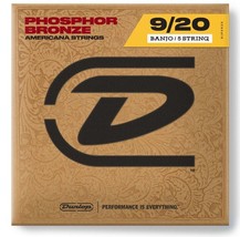 Jim Dunlop Phosphor Bronze Americana Strings for Banjo 9/20 - 5 Strings ... - $8.00
