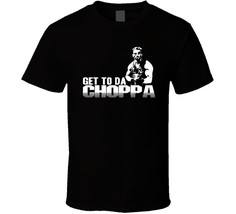 Get to Da Choppa predator arnold Old Movie logo funny Tee Shirt T-shirt ... - $22.04+