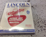 1954 1955 Lincoln Riparazione &amp; Regolazione Servizio Negozio Manuale Nuovo - $69.94