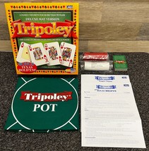 Tripoley Deluxe Mat Version Michigan Rummy Hearts &amp; Texas Hold ‘Em In Box - $21.28