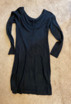 BCBGeneration Womens Black Knit Midi Long Sleeve Sweaterdress Medium - £16.11 GBP