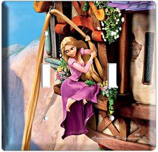 RAPUNZEL TANGLED MOVIE DOUBLE LIGHT SWITCH COVER PLATE GIRLS PLAY ROOM A... - $13.01