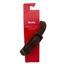 Reddy Dark Brown Leather Dog Collar Small 12-15 in - £13.32 GBP