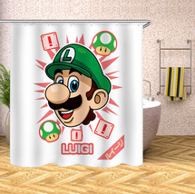 Super Mario Bros Waterproof Shower Curtain Sets Polyester Bathroom Decor Curtain - £13.39 GBP+