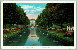 Lily Pond Fairmount Park Philadelphia PA  WB Postcard D14 - £2.28 GBP