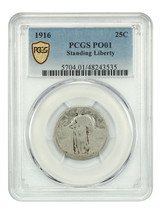 1916 25C Standing Liberty PCGS PO1 - £1,962.89 GBP