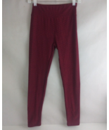 LuLaRoe Leggings OS Dark Burgundy Wine With Scales Design - $183.60 MXN