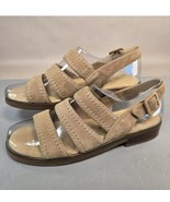 Rockport  US 8.5 Medium Khaki Suede Leather Slingback Adjustable Sandals... - $32.40