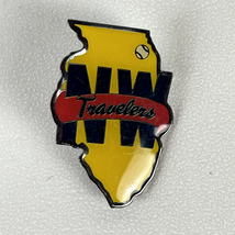 Vintage Illinois Travelers Baseball Pinback Button MW Pin-Zone - $11.39