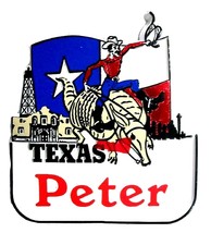 Texas Souvenir Fridge Magnet With The Name Peter - $3.68