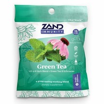 Zand Immunity Green Tea HerbaLozenge | Throat Drops w/ Echinacea &amp; Eucalyptus.. - £15.81 GBP