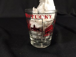 Vintage Kentucky Bluegrass State Collectible Shot Glass 2-1/4&quot; - $7.99