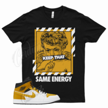 Black ENERGY T Shirt for Air J1 1 Mid University Gold White - £20.09 GBP+
