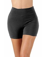 NioBe Clothing Womens Workout High Rise Thick Band Biker Running Cotton ... - $20.51 CAD