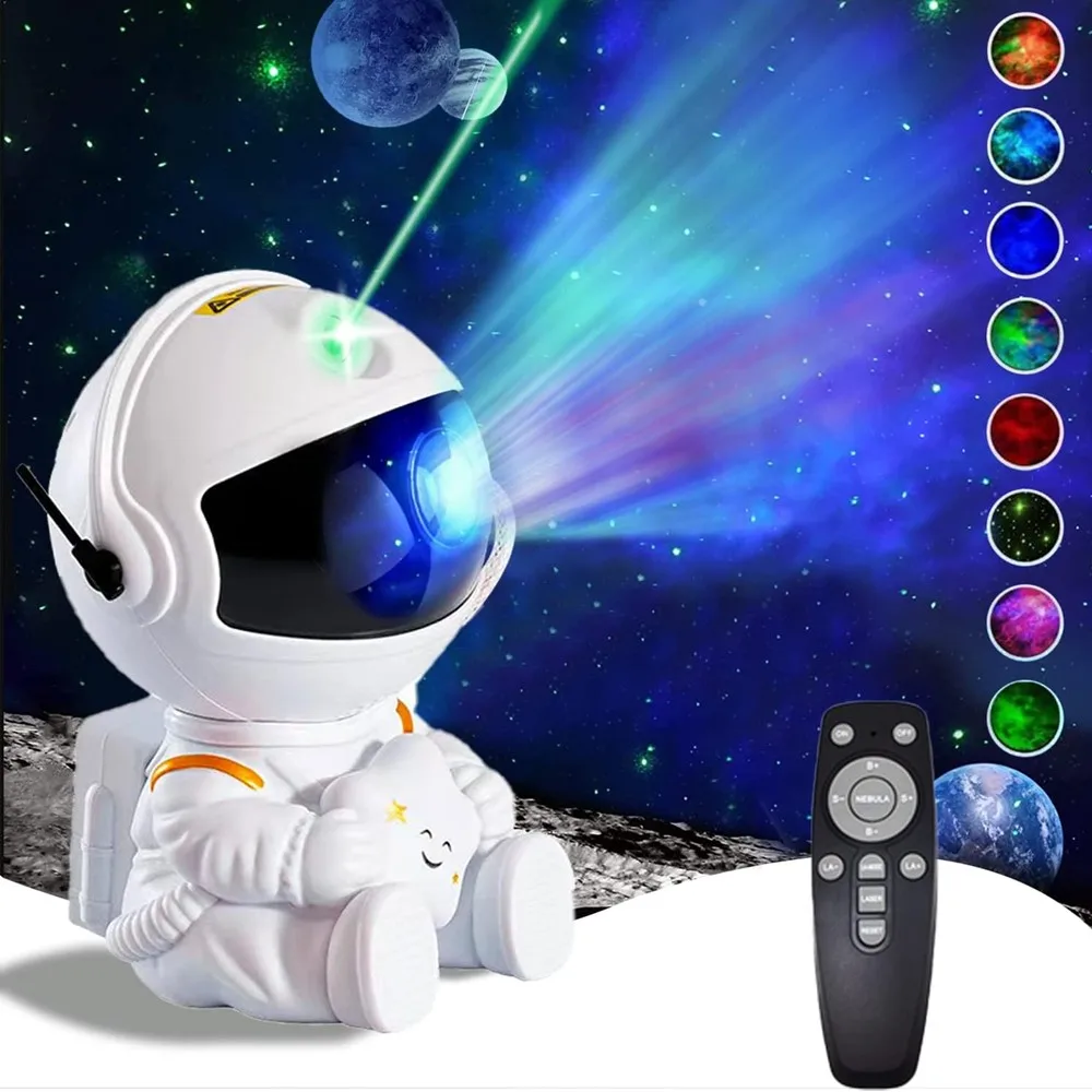 Star Projector Galaxy Night Light Astronaut Space Projector Starry Nebula - £10.49 GBP+
