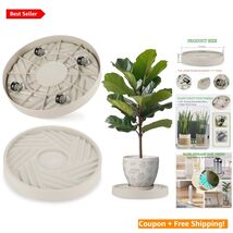 12" Heavy-Duty Plant Caddy with Hidden Wheels - 165lbs Capacity for Outd... - $52.42