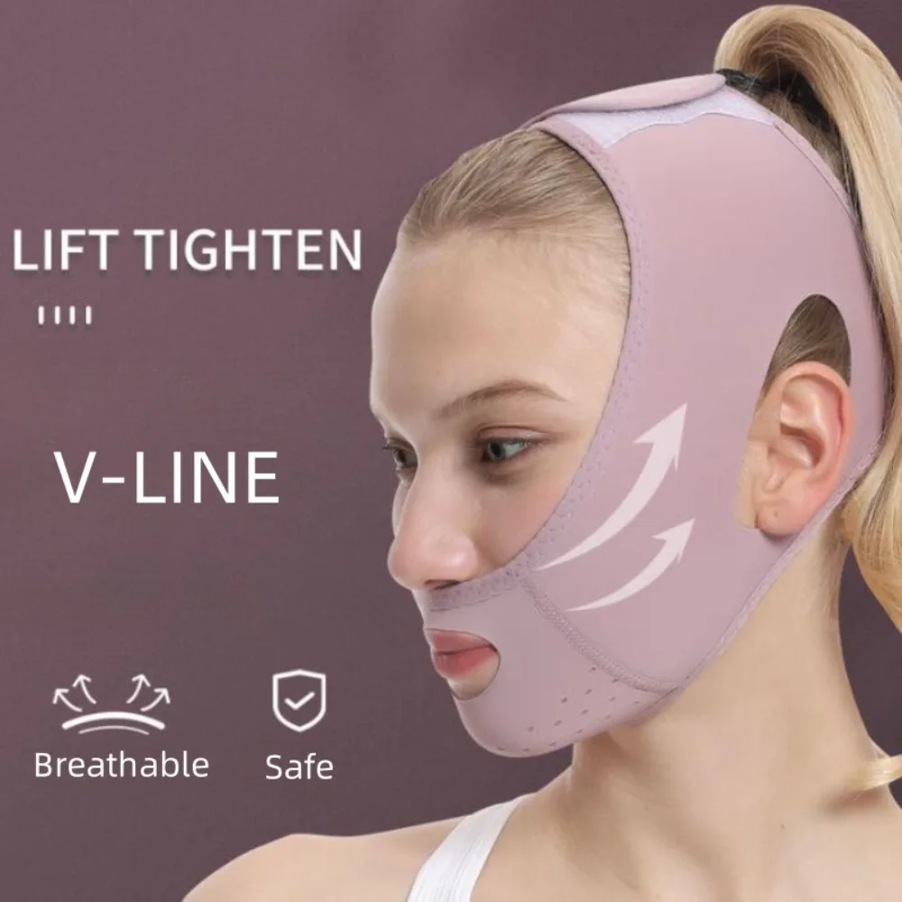 Breathable Face Slimming Band for Women V-Line Face Shaper Chin Cheek Lift Up Be - £18.69 GBP