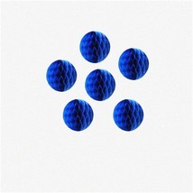 Royal Blue Honeycomb Party Pom Poms - Vibrant Tissue Paper Flower Balls ... - $442.69 MXN