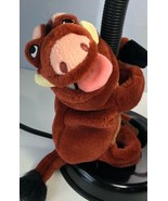 Walt Disney World Pumbaa Hook and Loop Feet Plush Stuffed Animal Toy Bro... - $18.95 CAD