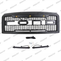 Black Front Grille Grill Fit For FORD E150 E250 E350 2008-2013 With LED ... - £222.00 GBP