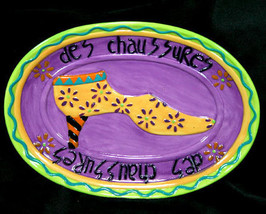 Girlie Girl Des Chaussures Ceramic Jewelry Plate - £5.57 GBP