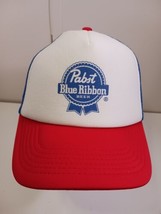 Vintage Pabst Blue Ribbon Beer Snapback Cap Hat - £11.67 GBP
