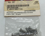 APS Racing 44038B Stainless Steel Button Hex Screws 4-40 x 3/8&quot; 10 pcs R... - $3.99