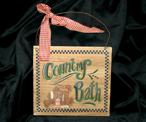 Primitive Bath Sign - Country Bath - $6.98