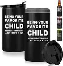 Fathers Day Dad Gifts from Daughter Son, 12OZ 4-In-1 Dad Can Cooler, 16OZ Tumble - £16.99 GBP