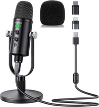 Mercase Usb Condenser Microphone For Computer, Mac, Smartphone, Ps4 And, Tiktok. - £41.51 GBP