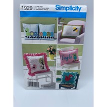 Simplicity Appliqued Caterpillar Bird Pillow Sewing Pattern 1929 - uncut - $11.87