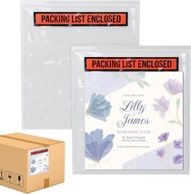 100pk Packing List Enclosed Panel Face Envelopes 4x5.5 Shipping Envelope Pouch - £14.80 GBP